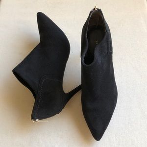 Ivanka Trump Black Suede Booties